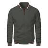 Fashion Autumn Jackets for Men Solid Color Casual Baseball Mens Jacket Clothing In Outerwears Bomber Jackets Men