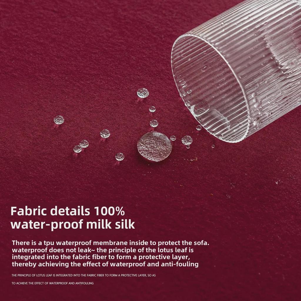 Waterproof Rectangular Elastic Film Tablecloth - Washable, Dustproof, Milk Silk Outdoor Cover