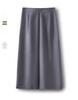 Women's High Waist Gray A-line Bodycon Skirt - Spring/Fall 2025 Collection