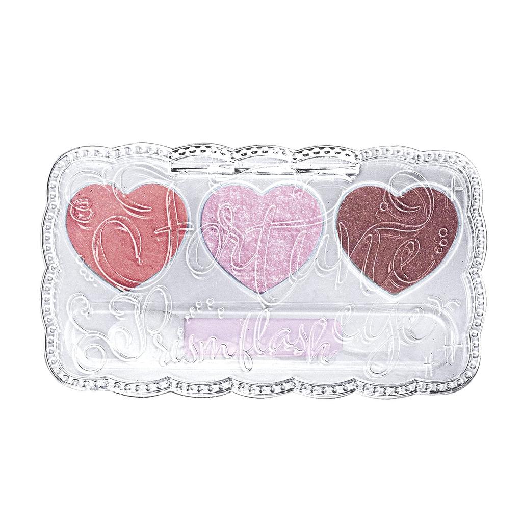 FORTUNE KOSE Prism Trick 02 Oogschaduw Palet Glitter 2g (Aurora Mauve) 3-kleuren (x 1)