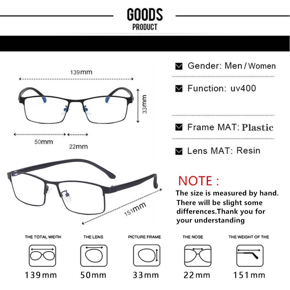 Square for Men Fashion Flat Mirror Prescription Glasses Eye Glasses Frames Business Eyeglasses Anti Blue Light