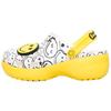 X Smiley World Charm Classic Platform Clogs 'Yellow White' Women's 207980-94S