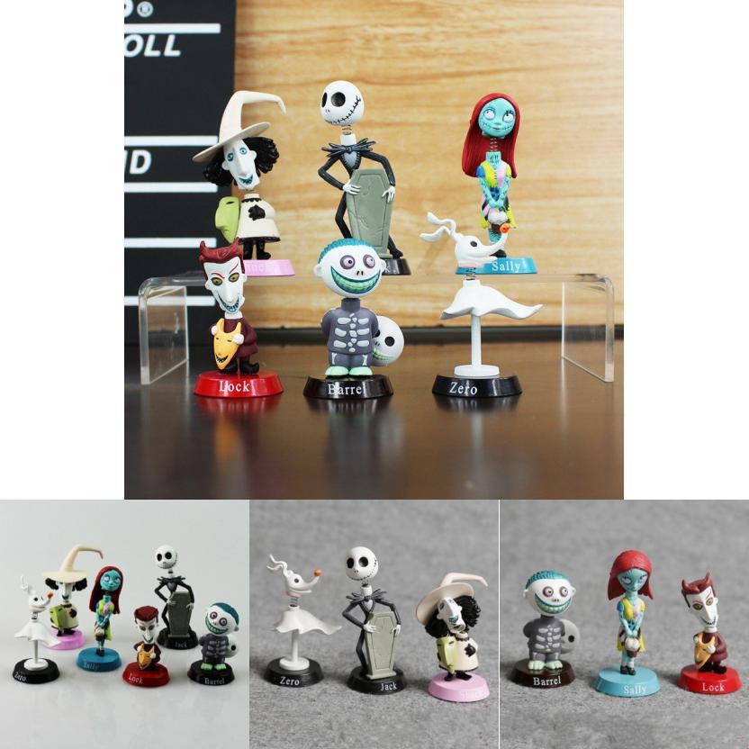 Nightmare Before Christmas Jack Skellington Figurines Set For Play Or Display
