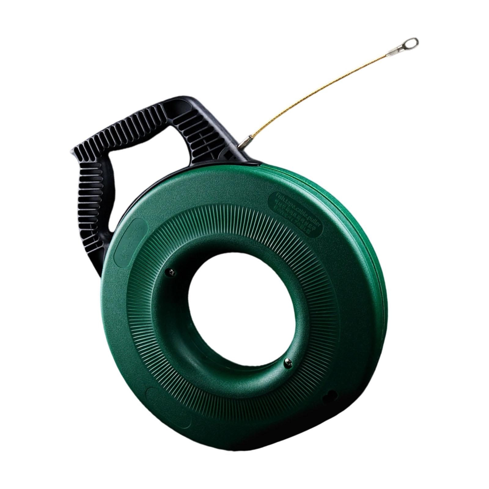 Professional 50M Steel Wire Cable Puller Flexible Conduit Snake Cable Threading Device Suitable for Electrical Projects