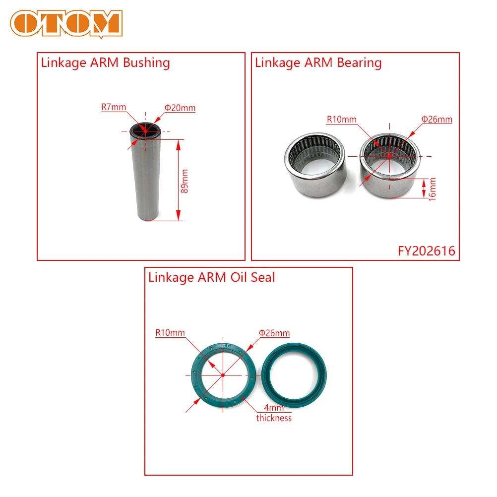 OTOM Motorcycle Shock Triangle Lever Linkage Arm Bearing Seal Bushing Repair Kit For KEWS K16 K18 ZONGSHEN NC250 NC450 Off-road