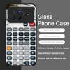 Funny Digital Calculator Pattern Tempered Glass Phone Case for OPPO Reno 13 F 12 11 10 Pro Plus Find X8 X3 Lite A58 A78 5G Cover
