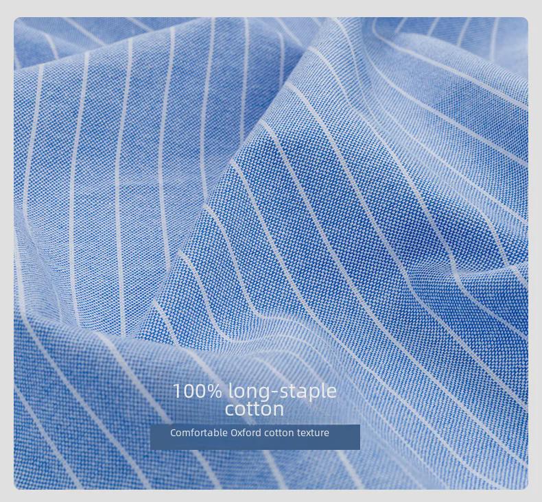 Hot Wind Men's Square Neck Long Sleeve Oxford Shirt - 2025 Spring Collection, Breathable & Comfortable Casual Wear