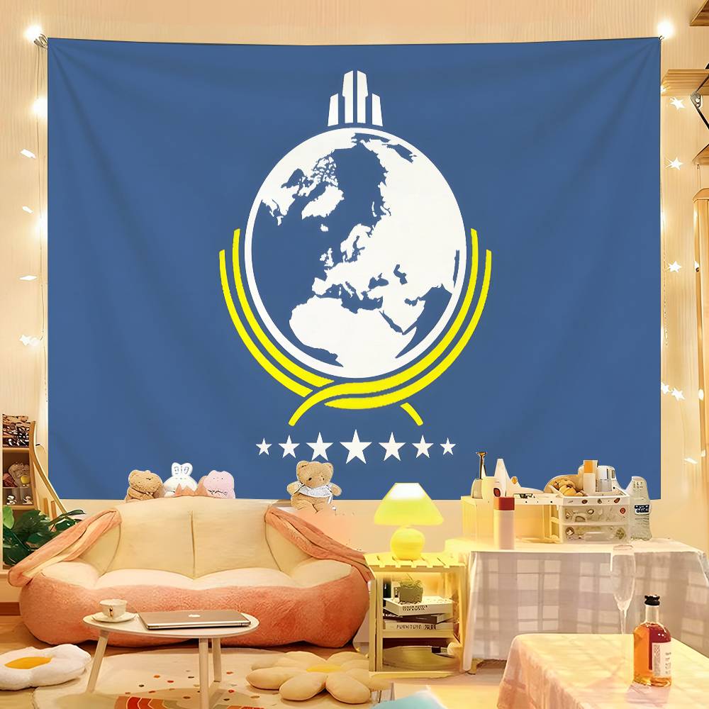 

1pc Super Earth Colorful Hippie Psychedelic Bar Living Room Study Bedroom Dorm Decor Aesthetic 74x94cm(29x37in)