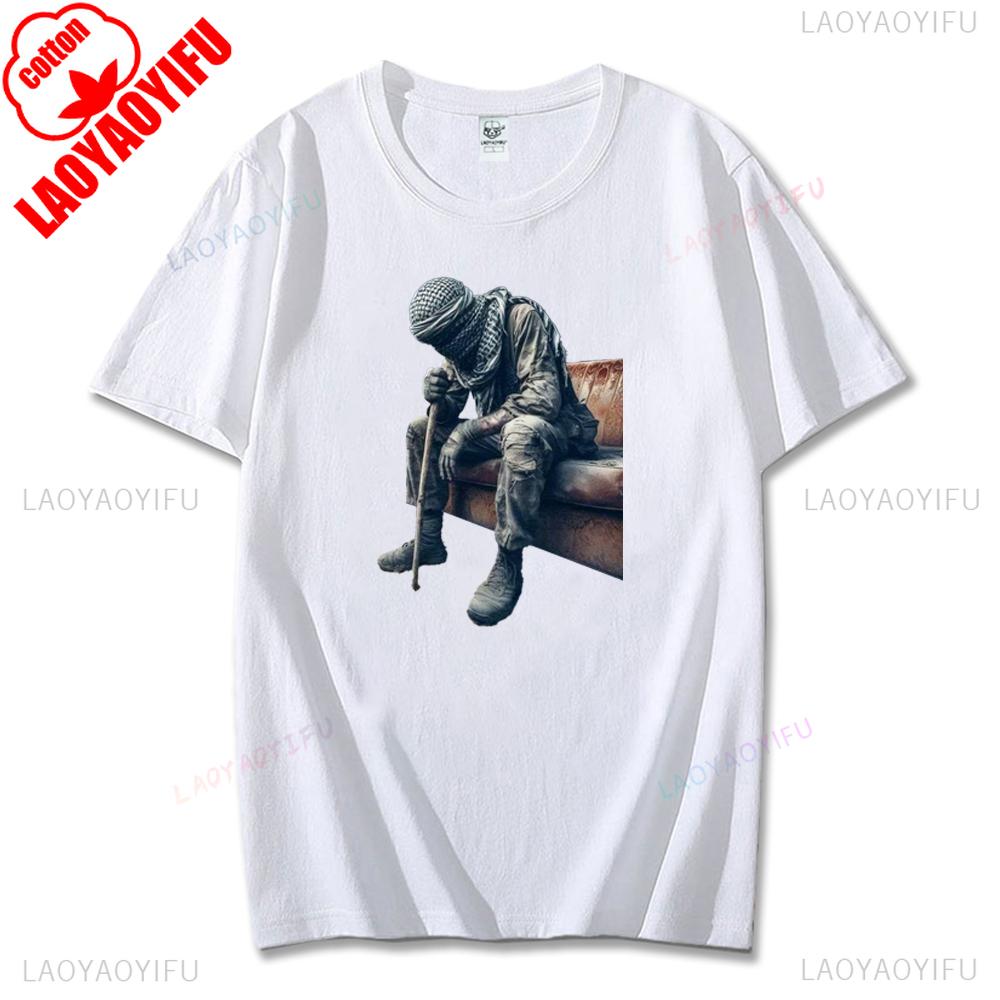 Yahya Sinwar RIP T-shirt Yearn for Yahya Sinwar Original Printing T Shirt Vintage O-neck Unisex Shirts Cotton Breathable Tops