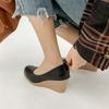 Fashion 2025 New High Heels Women Wedges Shoes Casual Woman Shoes Elegant Ladies Soft Comfortable Female Footwear Office Work Shoes