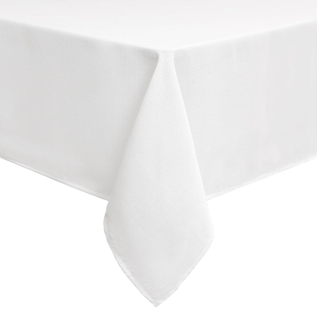 HAPIHAPPY Domestic Tablecloth Rectangular And Round Unpatterned Linen Table Cloth Solid Color Washable Tablecloth For Table