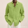 Nuova Camicia da Uomo Stampata a Maniche Lunghe Autunnale, Top alla Moda Versatili Casual