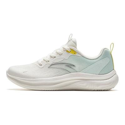 Ling Yun Versatile Non-Slip Wear-Resistant Breathable Low-Top Running Shoes Women Sneaker White Green 922335550-3
