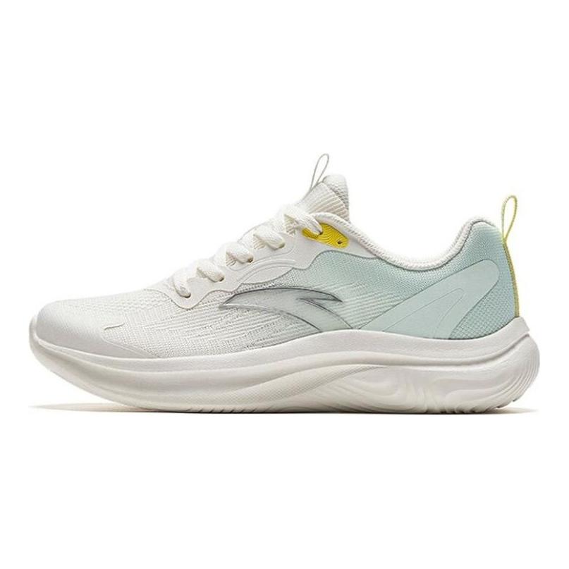 Anta Ling Yun Versatile Non-Slip Wear-Resistant Breathable Low-Top Running Shoes Women Sneaker White Green 922335550-3