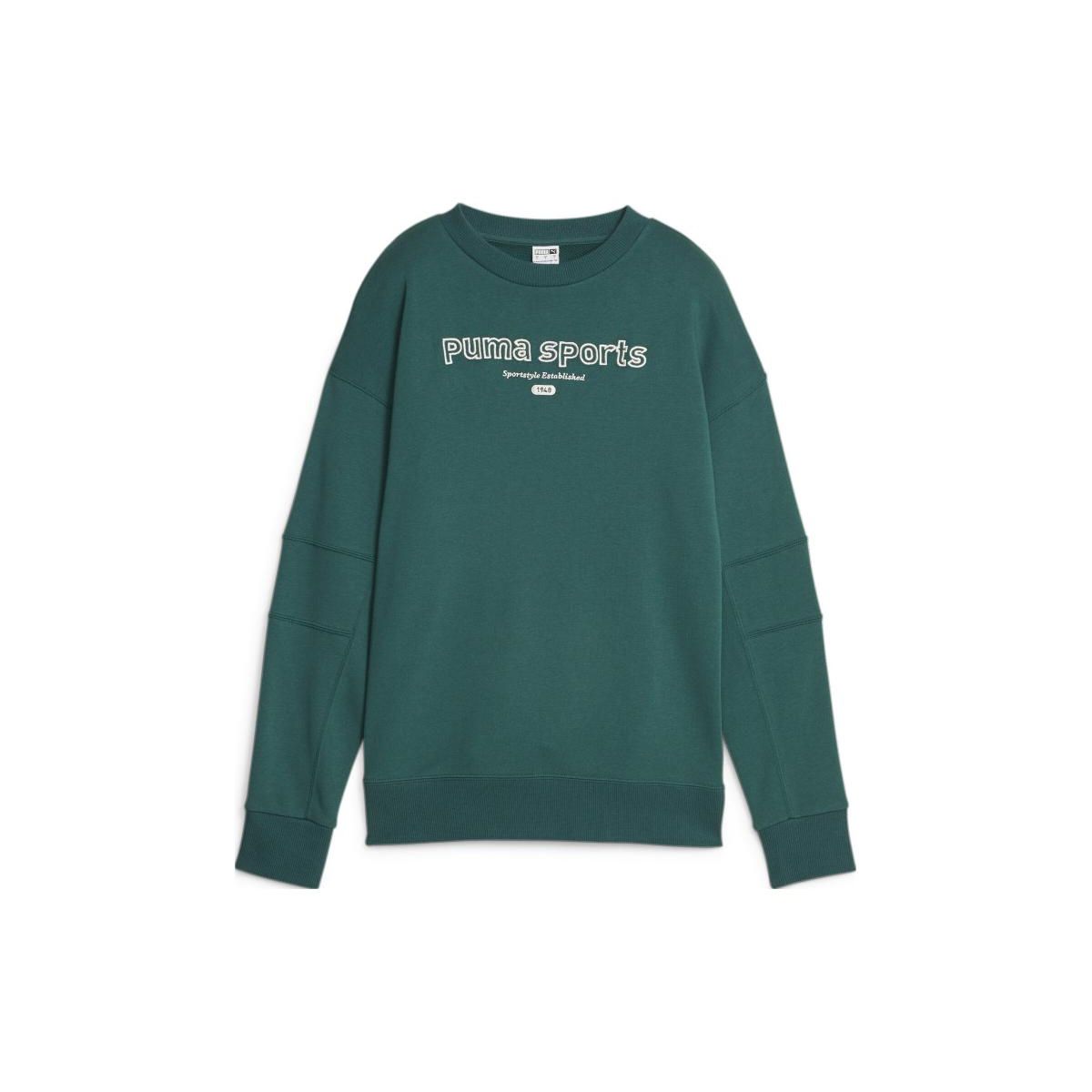 

Puma Командный свитшот с круглым вырезом и принтом букв Женский свитшот Зеленый 621439-43 XS