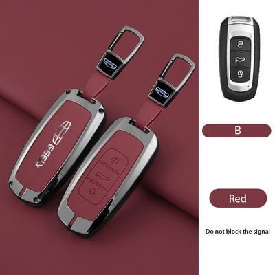 Zinc Alloy Car Key Case Cover Shell For Geely Emgrand X7 Gs Gx3 Gt Gc9 Ec7 Gc715 Ec718 Englon Sc3 Atlas Pro Keyless Accessories