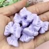 High Quality Bowknot 22.5*28mm For Bracelet Earring Making Acrylic Jewelry Heart Loose Beads DIY Jewelry Accessories 7pcs Solid Color