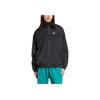 adidas Giacca Uomo Nera con Logo Originals Ricamato, Collo Alto e Maniche Lunghe JM6687