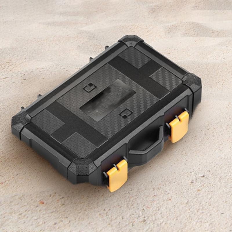 Multifunction Camera Accessory Organiser Box Case for Multiple Battery Types and Memory Cards with Easy Access Slots