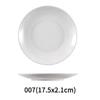 White Melamine Round Dinner Plates (10-Pack)