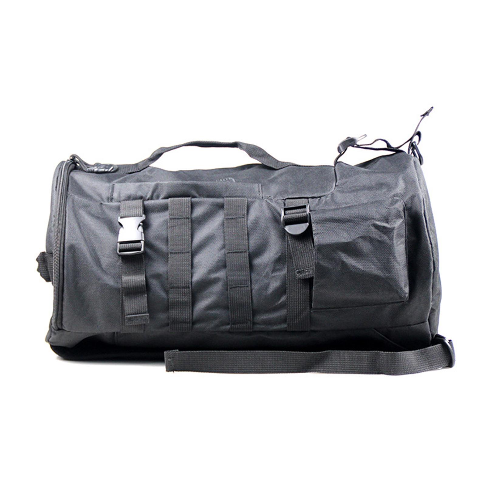 

Large Capacity Fishing Tackle Bags Fishing Backpack with Rod Holders Double Shoulder Lure Backpack Fishing Accessories чёрный