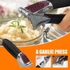 Metal Garlic Crusher Garlic Press Crusher Zinc Alloy Peeler Masher Rust-Proof Squeezer Hand Tools Ergonomic Handle Kitchen