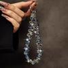 Stylischer Bling Bling Kristallperlen Handy-Lanyard Anhänger Armband Für iPhone Airpods Zubehör Tasche Damen Mädchen Hängeschnur