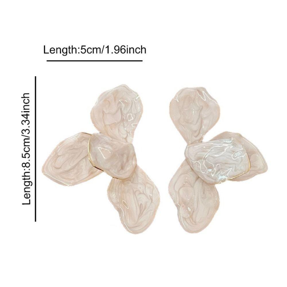 White Wedding Earrings Jewelry Accessories Romantic Ear Stud Metal Stud Earrings  for Women