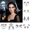 Face Gem Stickers Gems Makeup Temporary Tattoo Sticker, Faux Crystal Jewelry Music Festival Rhinestone Teardrop Eyeliner Decoration for Party,