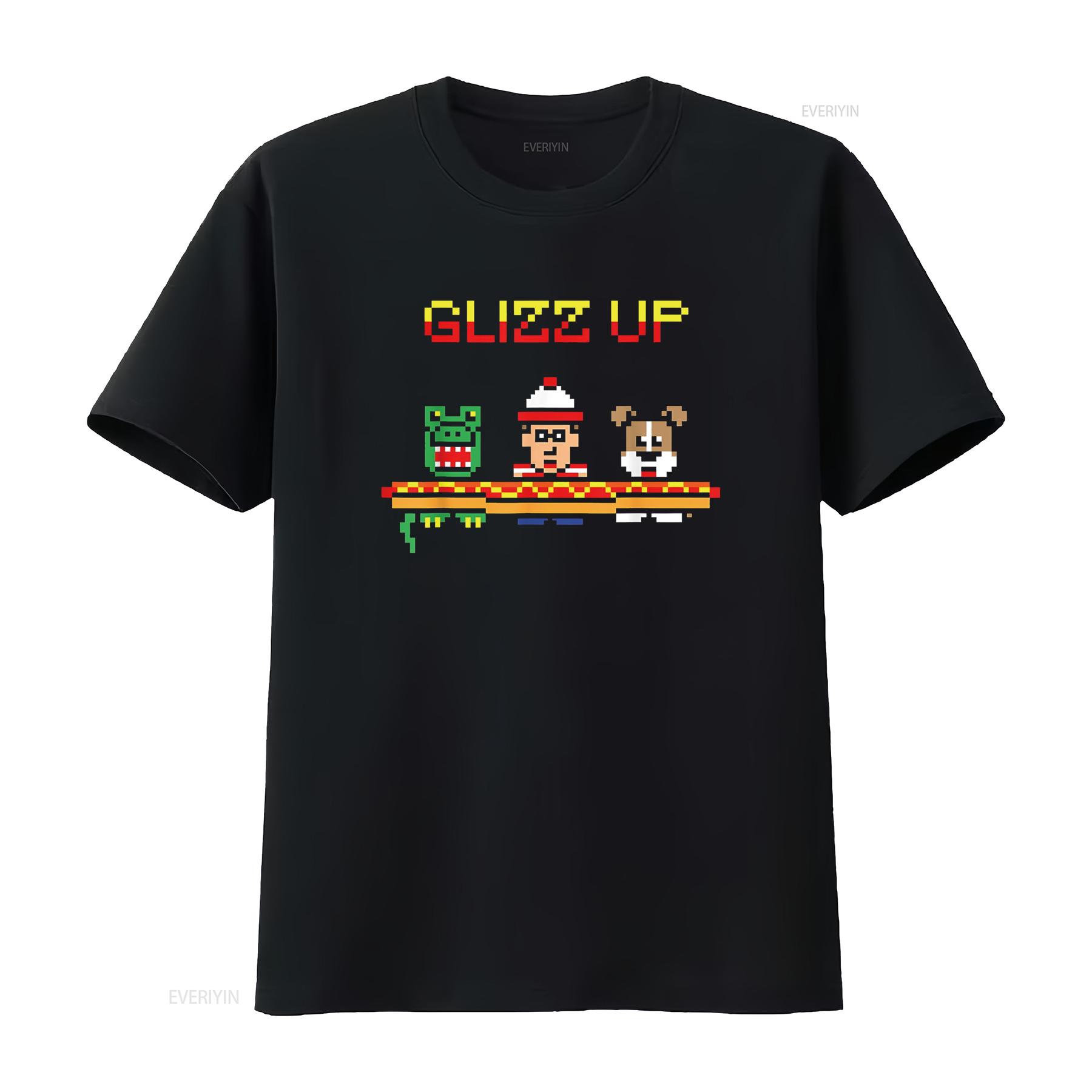 

Glizz Up Funny Hot Dog Cute Vintage Retro For T Shirt vintage Washed Soft Unisex Top For Everyday Wear homme graphic fashion 4XL