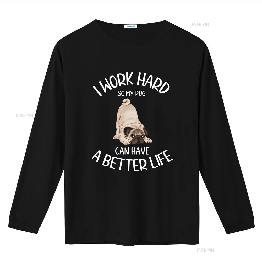 Pug T Shirt Funny Mom Owner GifT for Dog Lover vintage Washed Stylish fashion Versatile Breathable Comfortable designer clothes