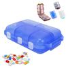 Pill Organizer Portable Pill Case 10Grids Pill Travel Case Medicine Organizer Pill Box Dispenser for Purse Travel Pill Container
