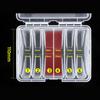 Fishing Tackle Box 6 Compartments Fishing Accessories Line Hook Storage Case Double Sided Fishing Tool Organizers Box