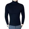 New Spring Winter Turtleneck Mens Sweaters Casual Slim Fit Solid Color Quality Pullovers Sweaters Pullover Men