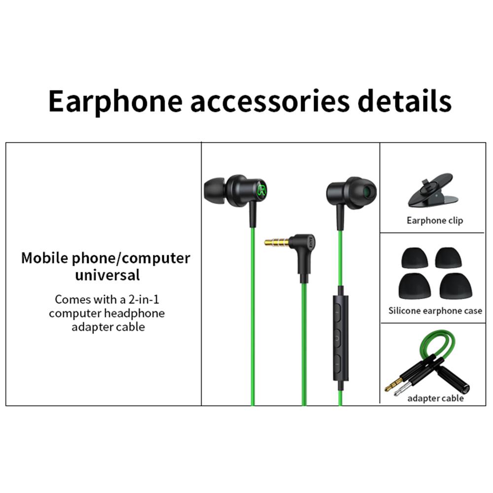 

ME515W 3.5mm Wired Earphone Built-In Microphone HiFi Sound Music Gaming Magnetic Headset A