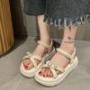 Roman Style Black Women's Sandals on Offer Wholesale Summer 2025 Comfortable Sandal Low Price Daily Original Offers Ladies Shoes