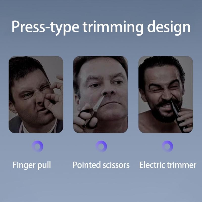 Manual Nose Grooming Tool Stainless Steel Nose Hair Clip Smooth Surfaces Easy Maintenance Travel Friendly