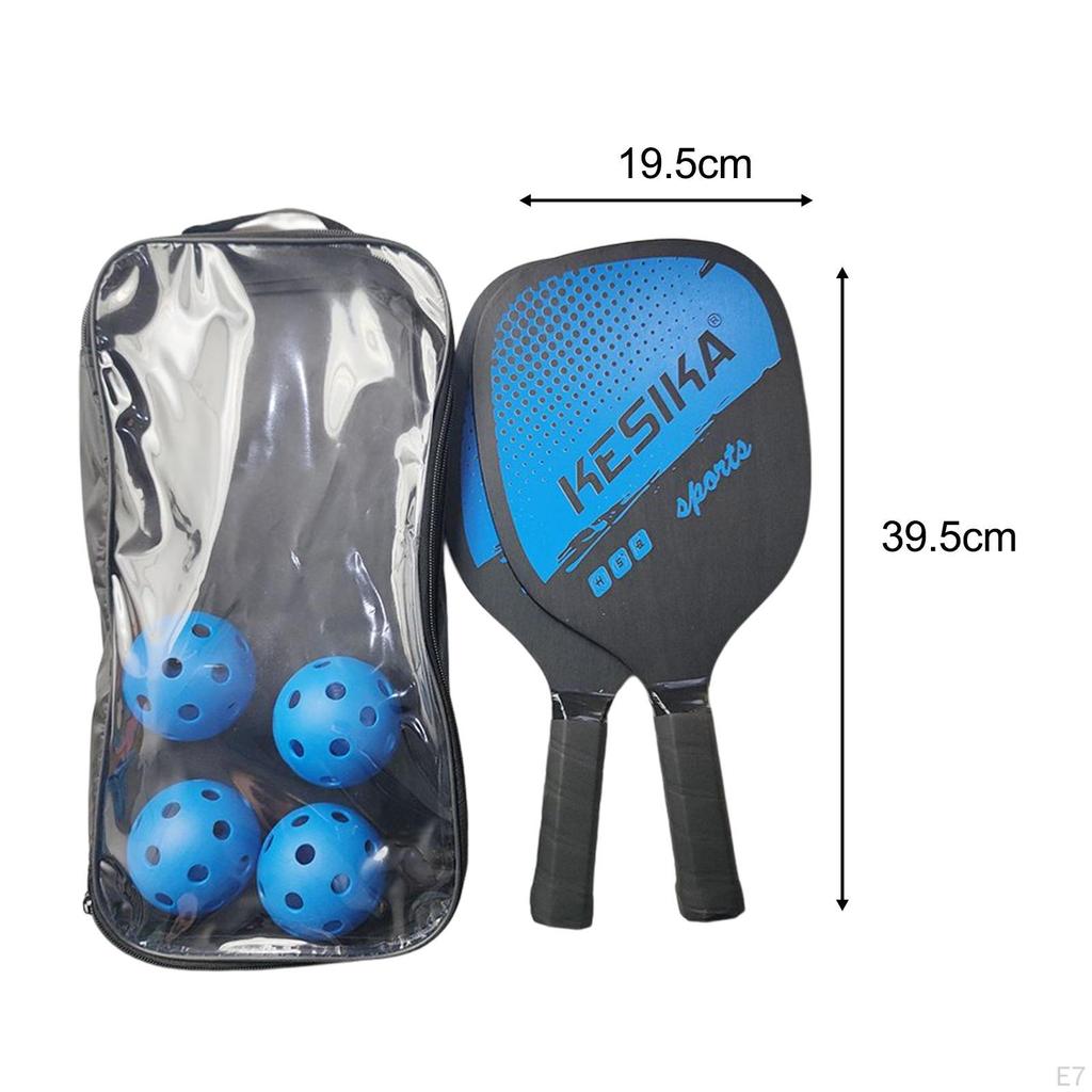 Racket 2 Rackets Storage Bag Comfort Grip for Beginners Outdoor