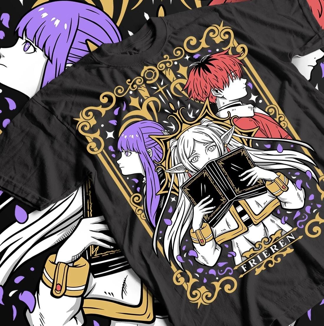 Футболка с рукавом Stark из Fern, Унисекс-рубашка Frieren Beyond Journeys End, Все размеры, L