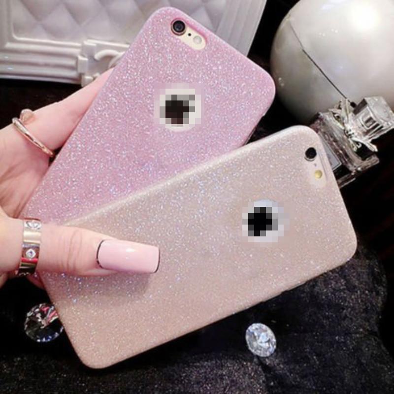 Glitter Silicone Clear Tpu Mobile Phone Cases For Iphone 5 5s 6 6s 6plus 7plus 7