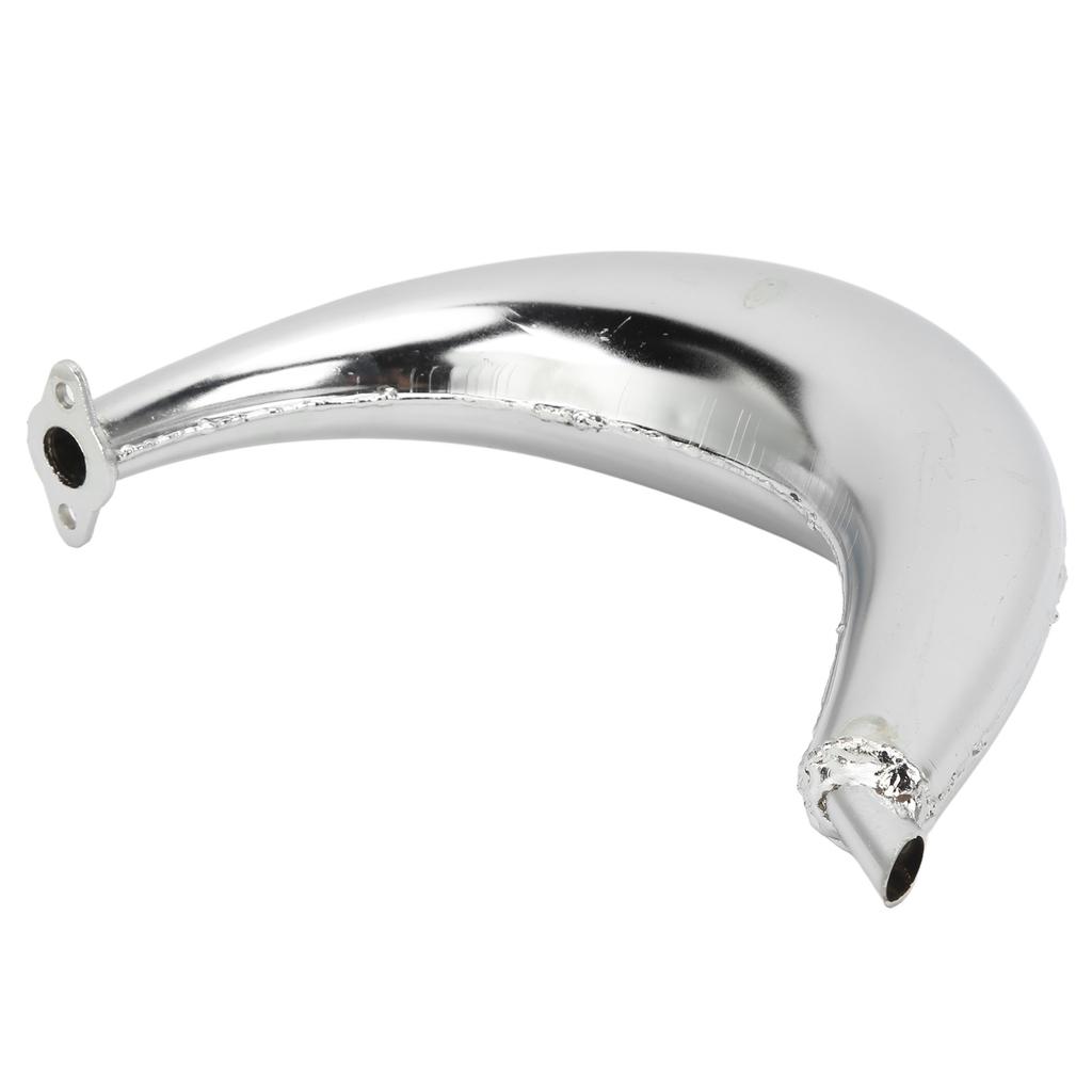 Aluminiumlegierung Auspuffrohr Schalldämpfer Halbmond Bananenform für 49‑80CC 2-Takt Motorräder Motorisierte Fahrräder