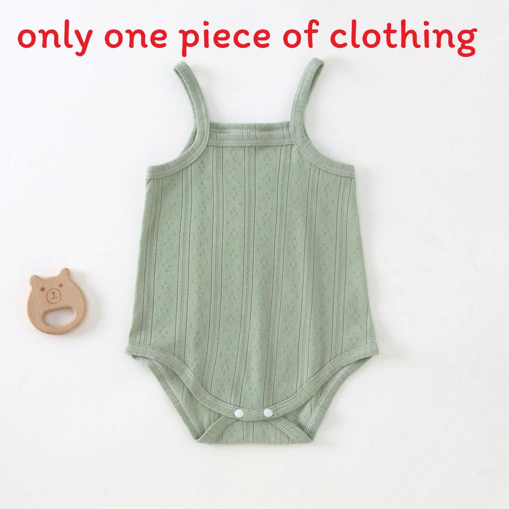 Baby Sleeveless Bodysuit With Breathable Cotton Fabric For Newborns Summer Infant Clothing