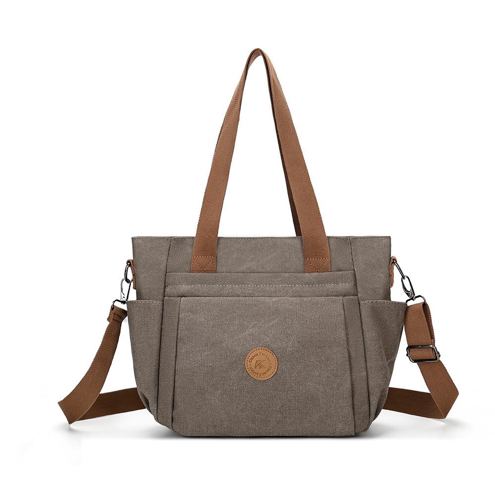 Women s Canvas Large Capacity Tote Bag Shoulder Bag