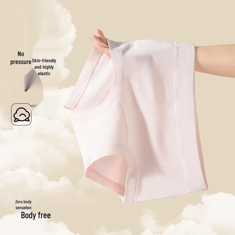 LangSha Women's Medical Grade Cotton Mid-High Waist Tummy Control Briefs 4-Pack
