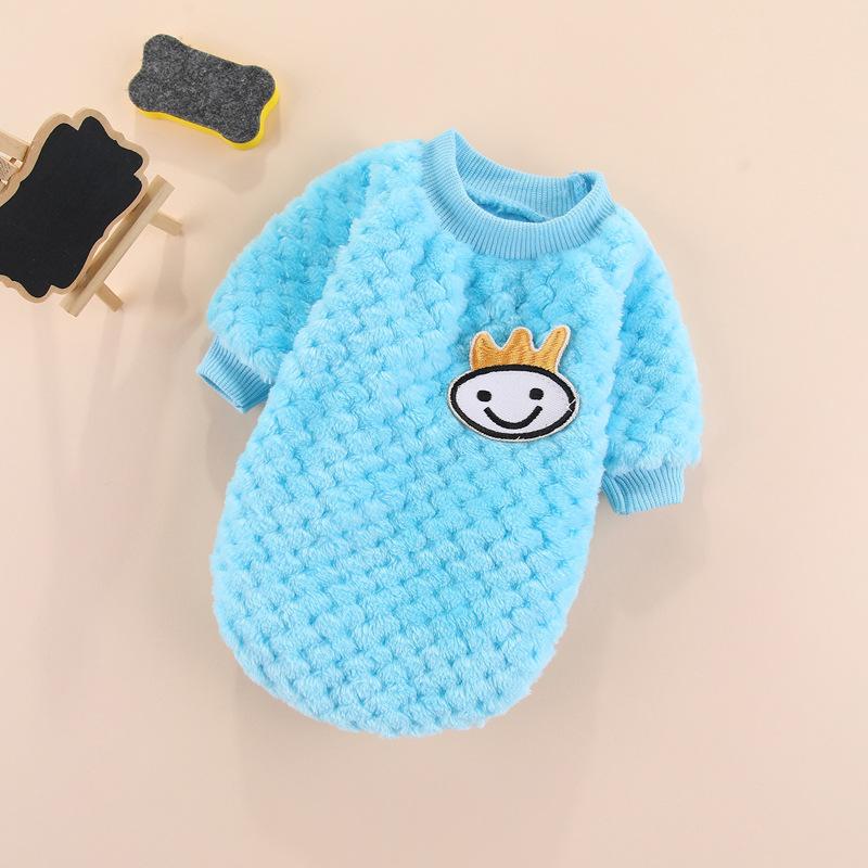Autumn and Winter New Warm Two-legged Dog Pet Products Cat Clothes Small Medium and Large Dog Teddy Velvet Clothing