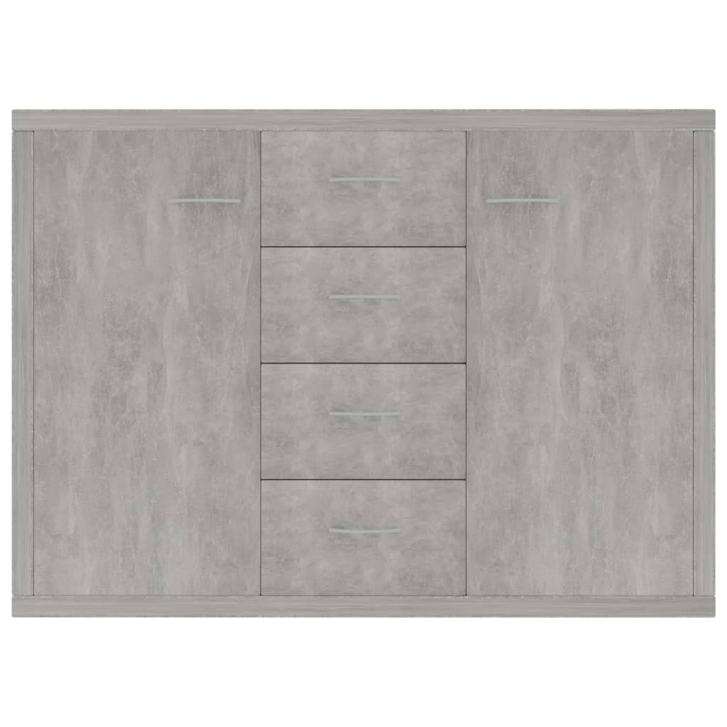 Sideboard Concrete Gray 88x30x65 cm Engineered Wood