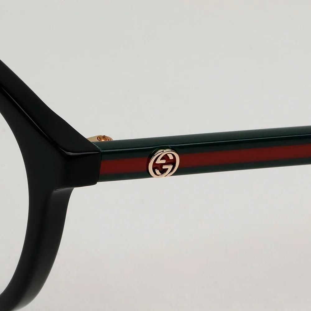 Gucci Eyeglass Frames GG1867OK 001 Women's Round Horn-rimmed Glasses