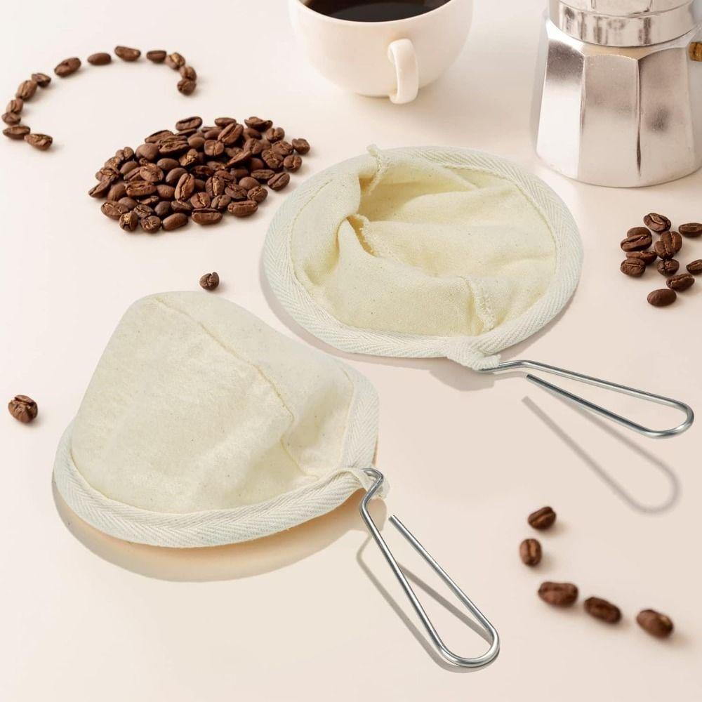 Flannel Cloth Coffee Filter Strainers Reusable Coffee Sock Filter Pour Over Coffee Dripper  Office