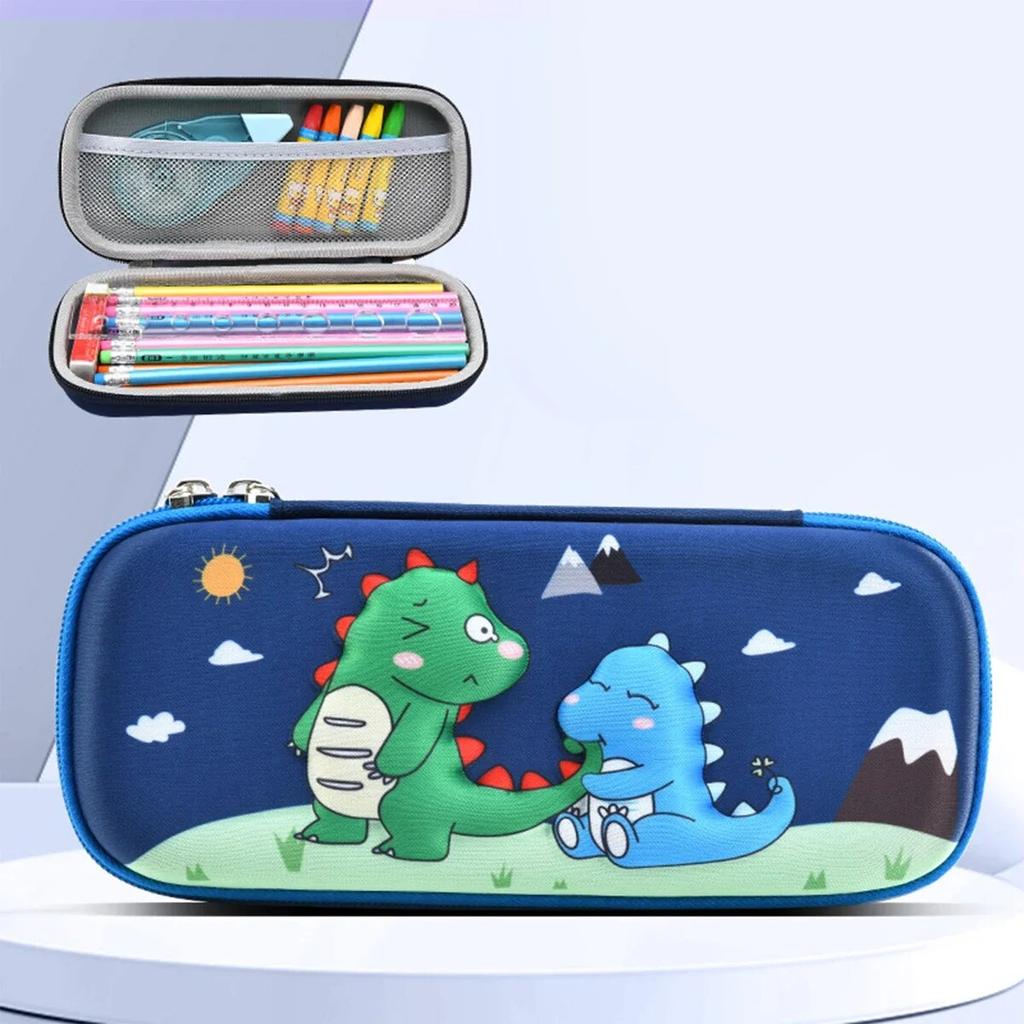 Cartoon 3D Pencil Case Kawaii Large Capacity Waterproof Pen Bag Stationery Storage Box for School Supplies