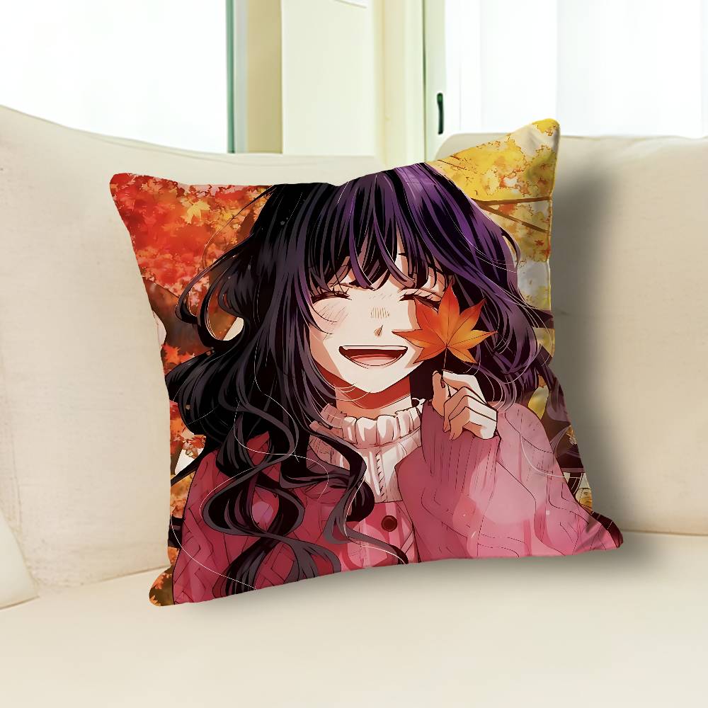 K-Kaoru Hana wa Rin to Saku Anime Celebrity Merchandise All-Match Printed Pillow Case Sofa Car Office Room Decoration Protector